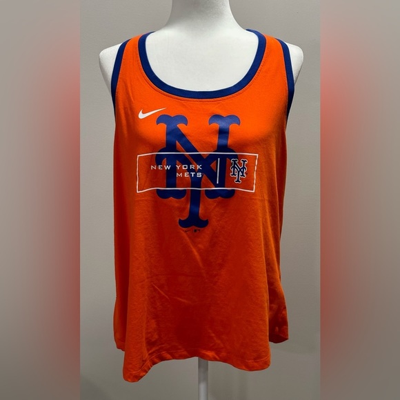 Mlb NY Mets Nike Women's X-Ray Racerback Performance Tank Top - Orange size XL - Picture 1 of 5